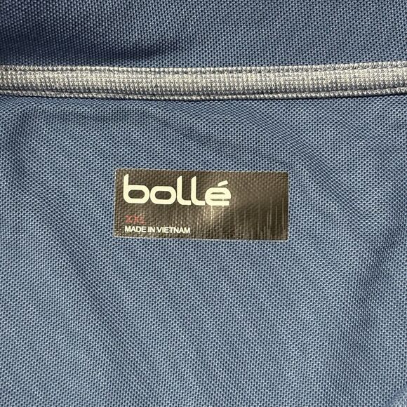 Bolle Polo Shirt Mens XXL 2XL Golf Performance Moisture‎ Wicking Blue Colorblock - Picture 3 of 7